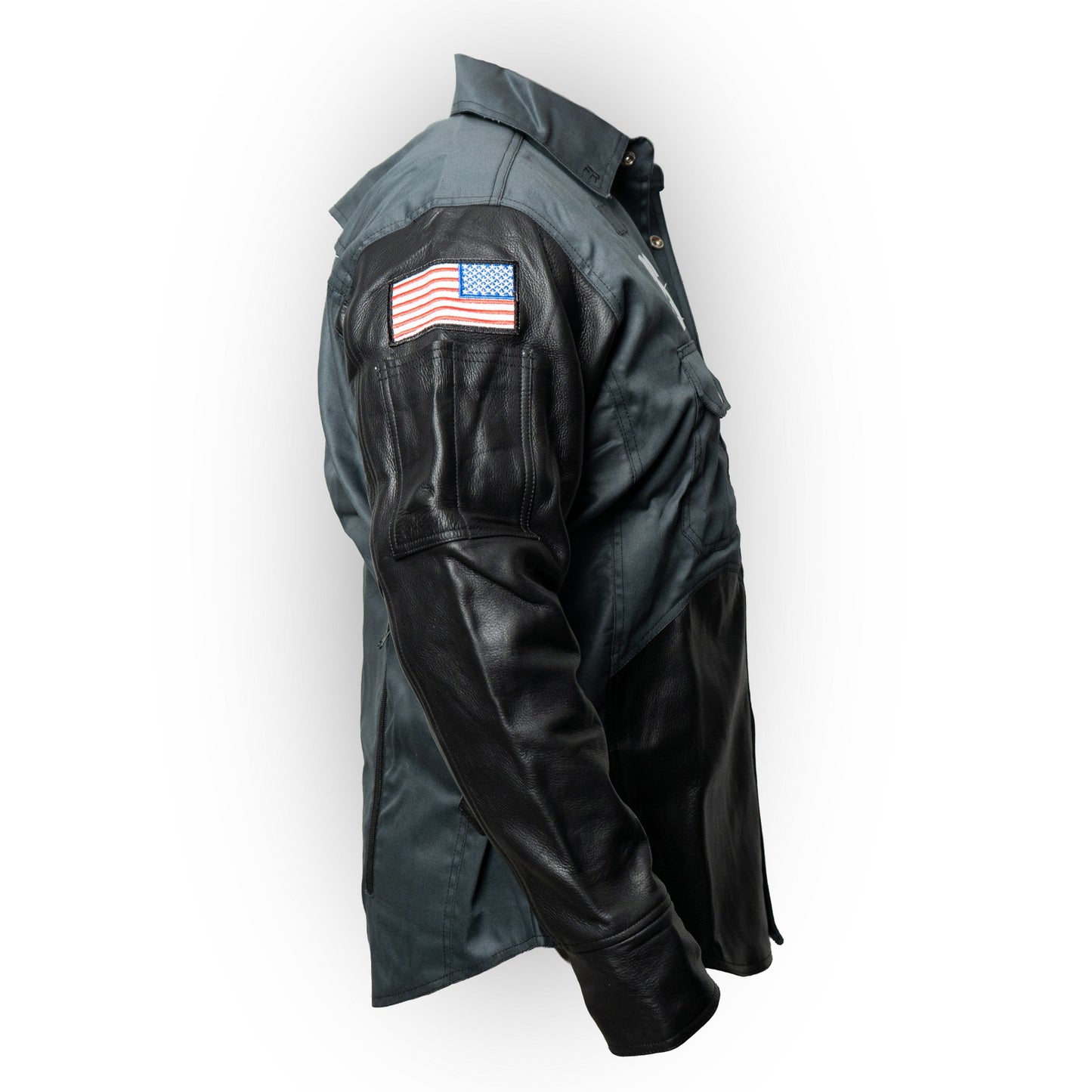 2ndSkin_welding_Jacket_Gray_Leather_Rightside