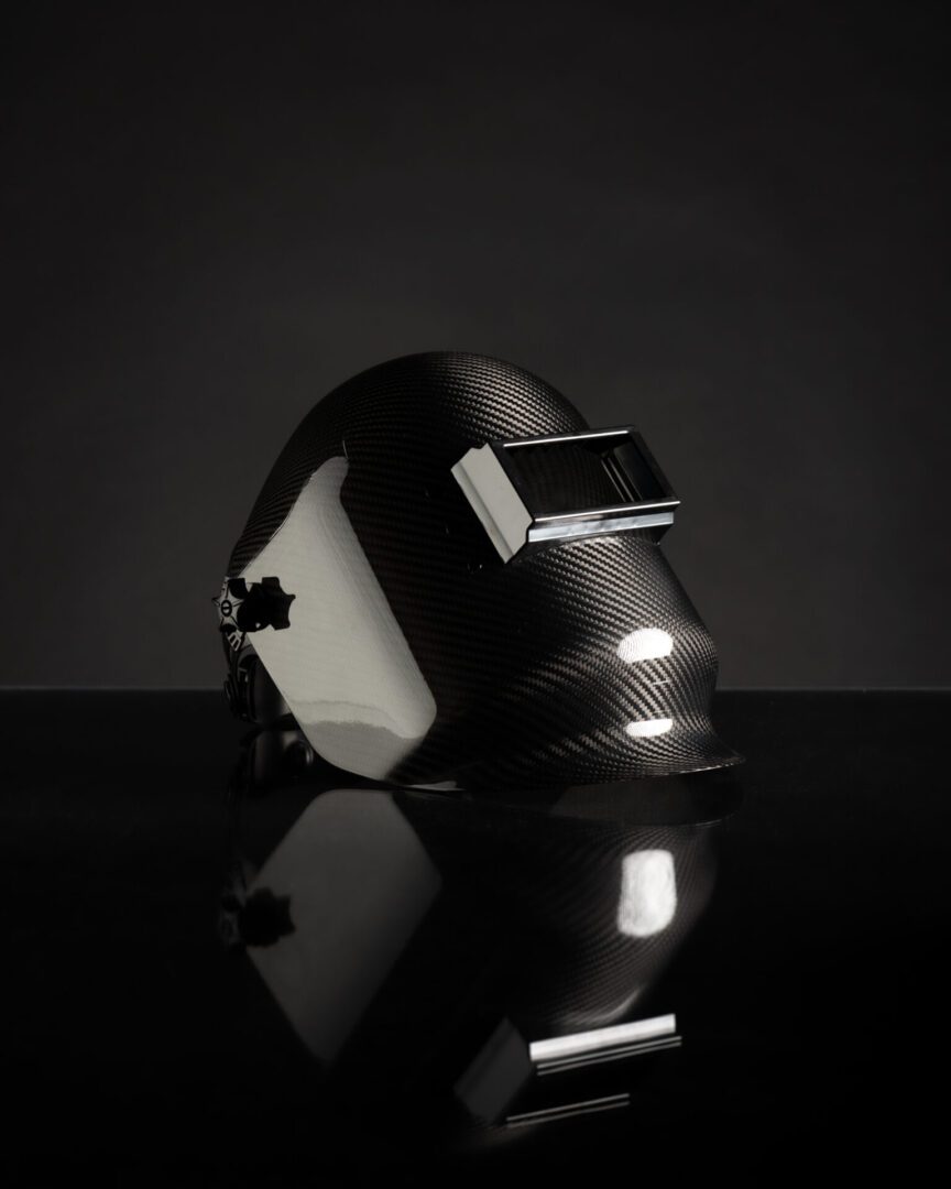 CMR Fabrications Welding Hood Carbon Fiber Sugar Scoop Black