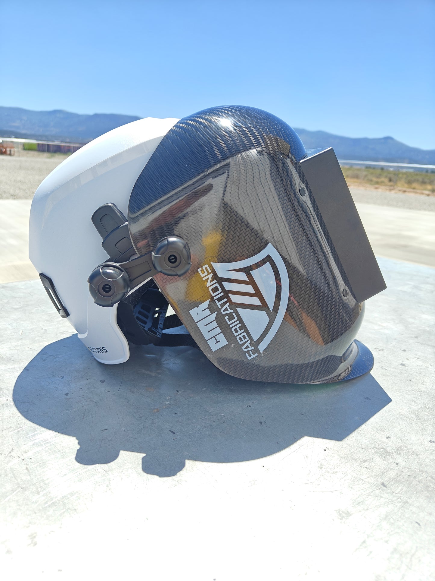 Carbon Fiber Sugar Scoop Hard Hat Combo