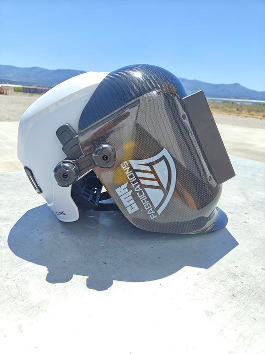 Carbon Fiber Sugar Scoop Hard Hat Combo