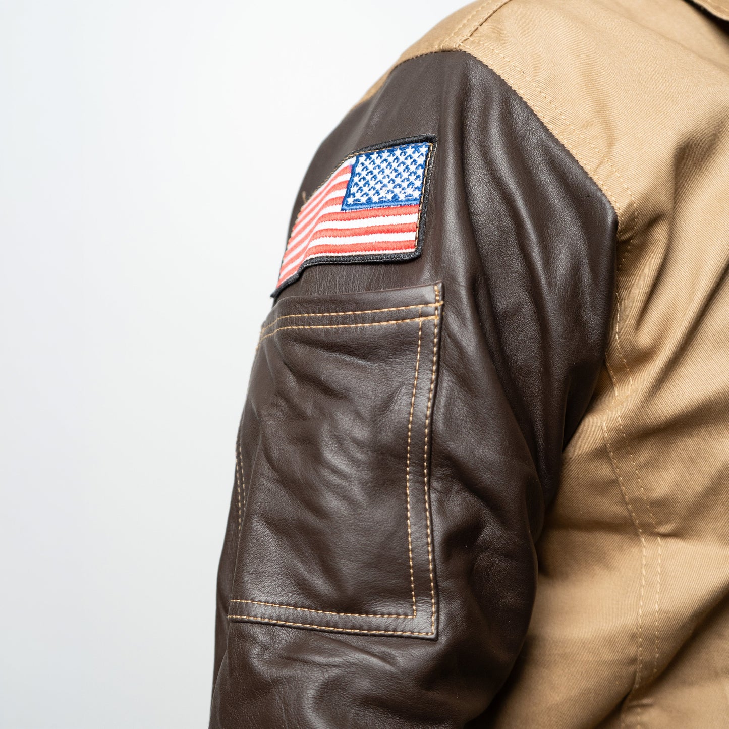 2ndSkin_welding_Jacket_2S-KHAFR-LS_Sholder_AmericanFlag