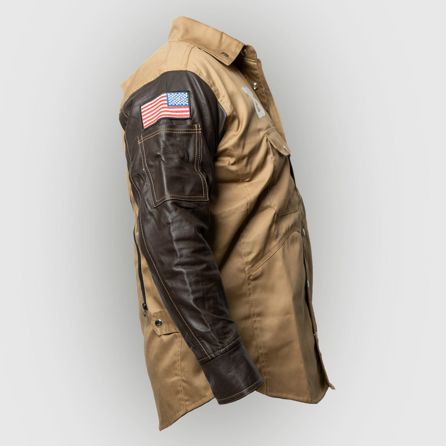 2ndSkin_welding_Jacket_khaki_Leather_Rightside