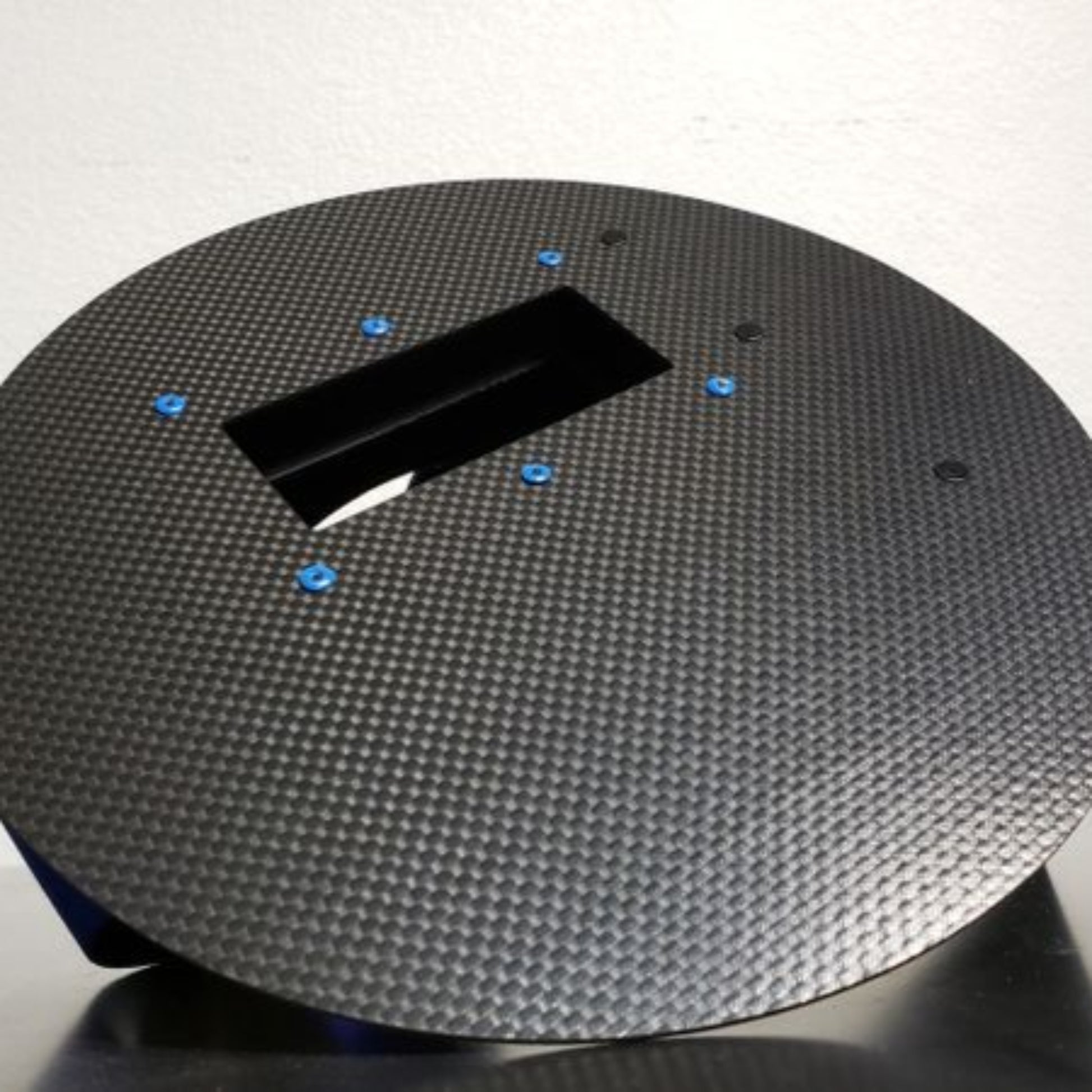 CMR Fabrications Pancake Ultralight Gen1 Carbon Welding Hood Blue Rivets