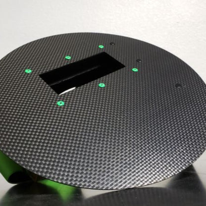 CMR Fabrications Pancake Ultralight Gen1 Carbon Welding Hood Green Rivets