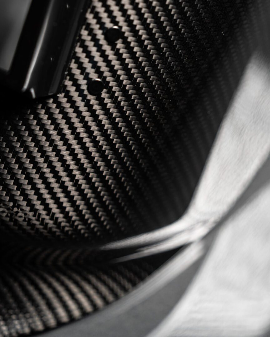 CMR Fabrications Pipeliner sugar scoop Carbon Fiber Welding Hood Black Carbon Close up