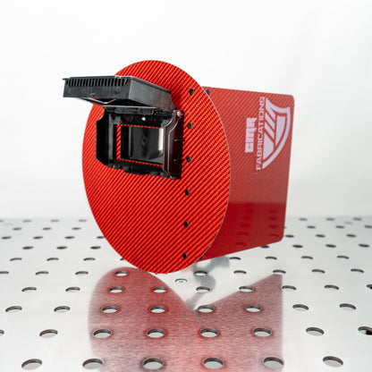 CMR_Pancake_WeldingHood_Gen1_Red_Flip-Up_Open_34View