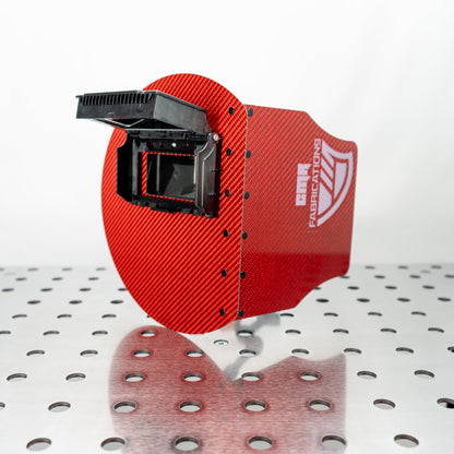 CMR_Pancake_WeldingHood_Gen2_Red_Flip-Up_Open_34View
