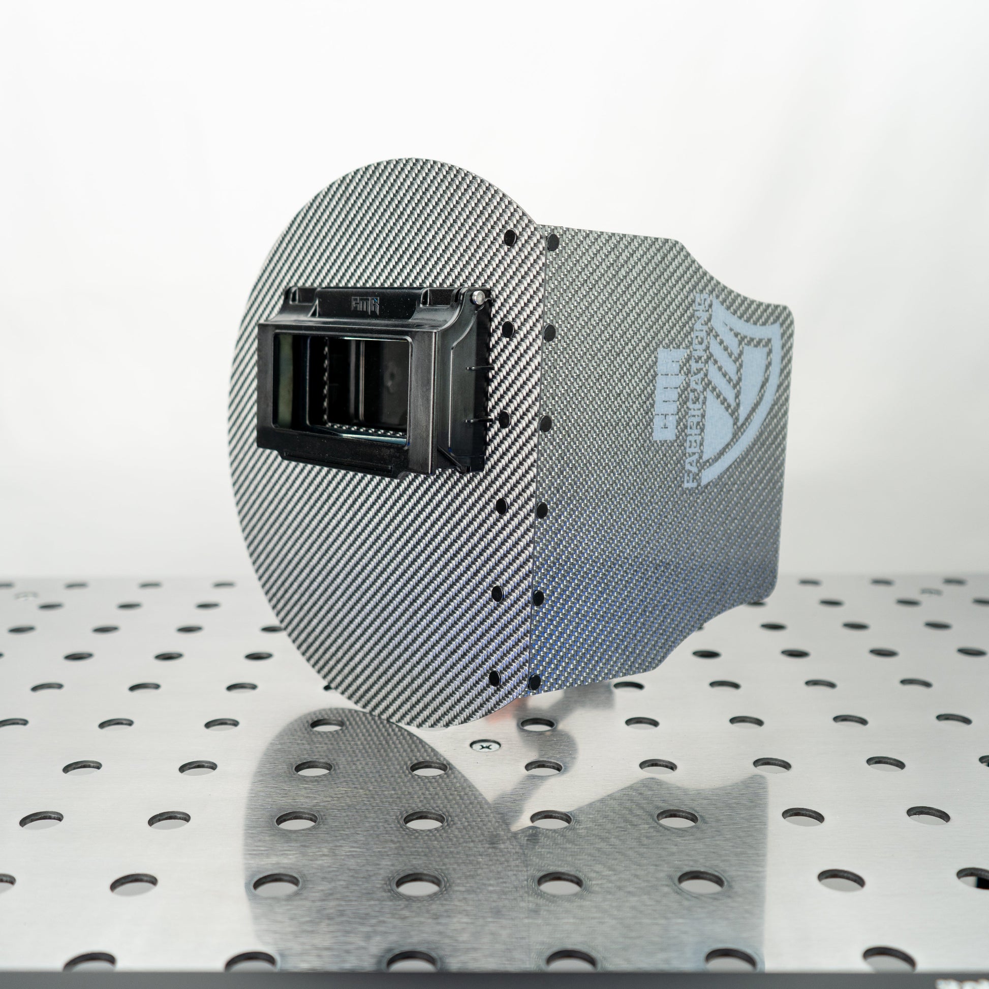 CMR_Pancake_WeldingHood_Gen2_Titanium_Flip-up_34View