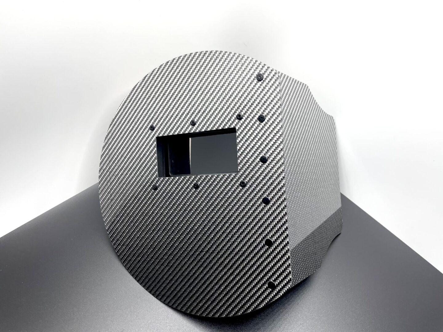 Carbon Fiber pancake welding hood