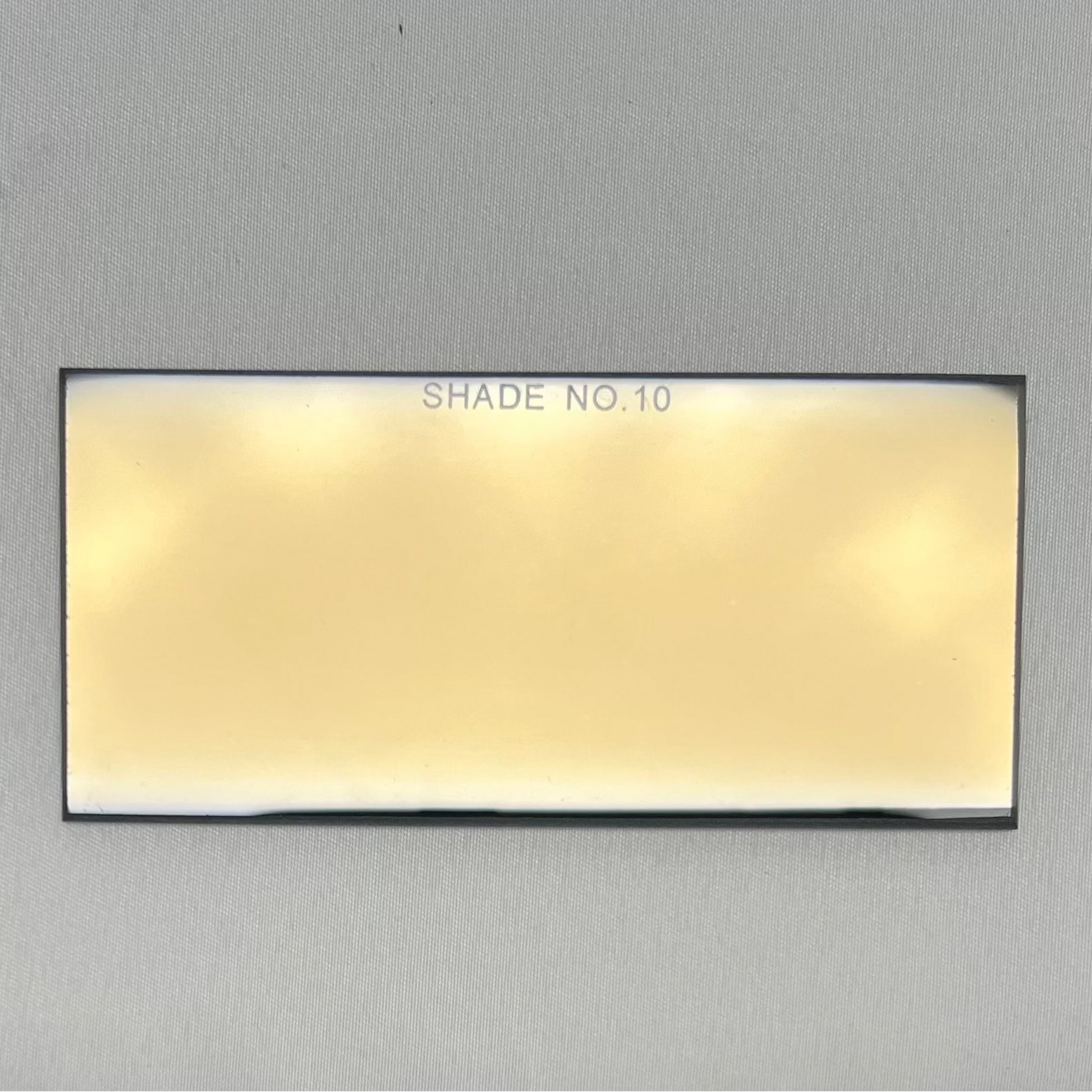 Rectangular light fixture on a gray background Welding_lens_Gold_Shade_10